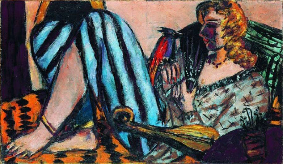 Donna con gallo rosso - Merzbacher Kunststiftung, Küsnacht